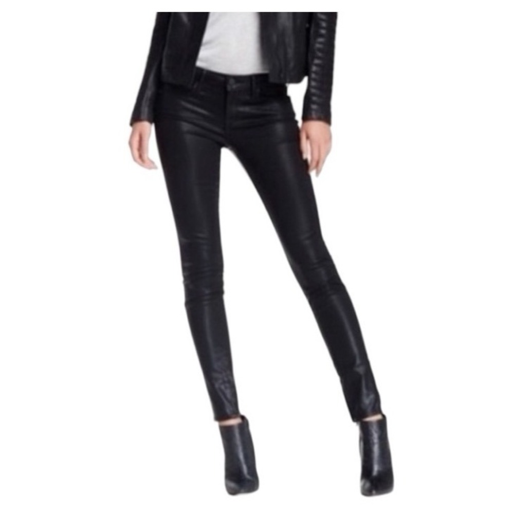 Vince Dylan Skinny Zip Ankle Black Shimmer Jeans Size‎ 29 Denim